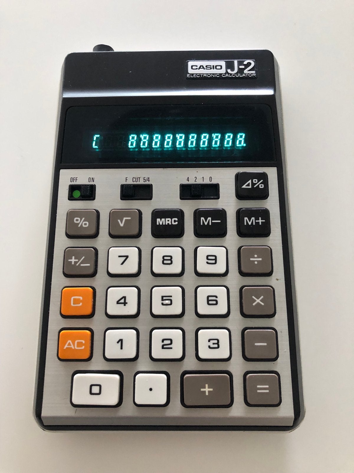 Casio J-2 vintage rekenmachine, Diversen, Ophalen of Verzenden, Gebruikt