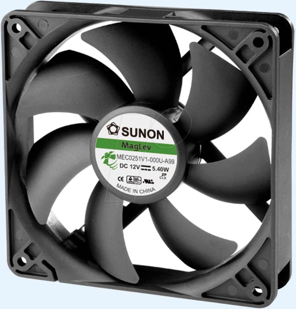 Ventilator nieuw 12 volt SUNON 120x120x25mm., Ophalen, Nieuw