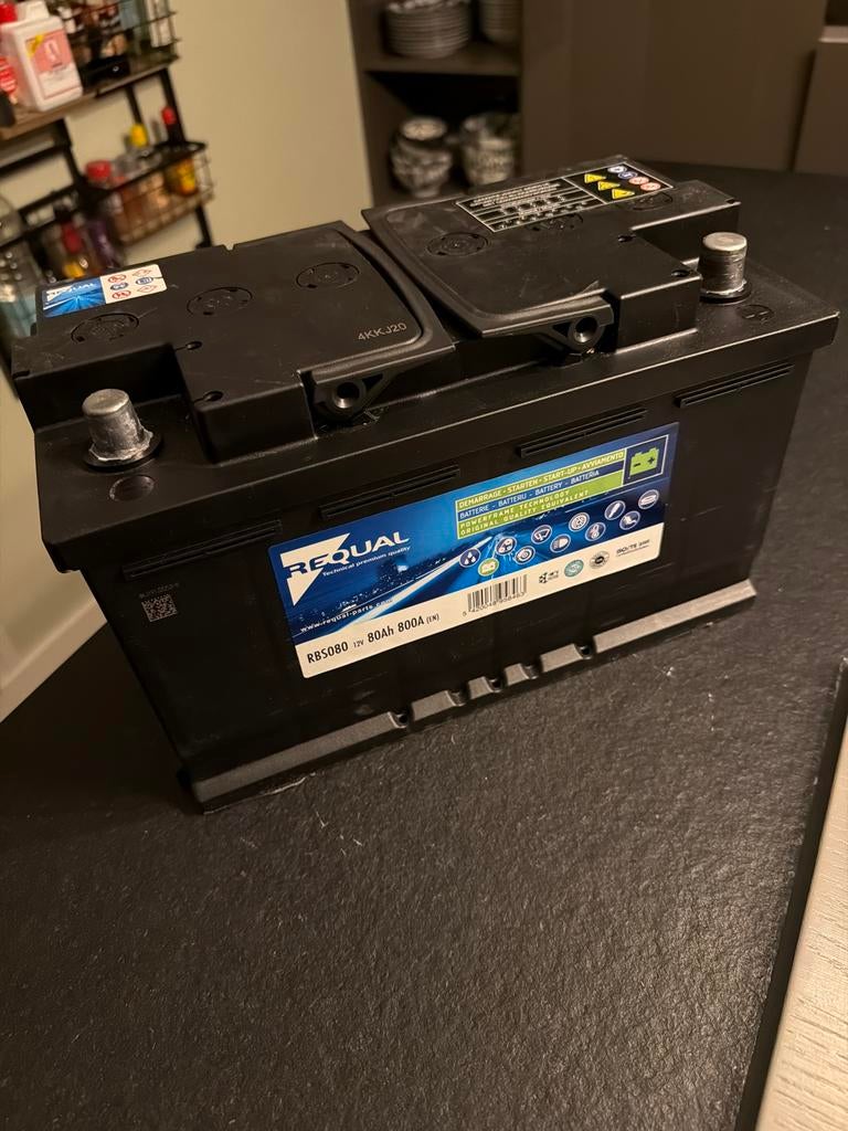 Requal RBS080 12V 80Ah 800A accu, Ophalen, Nieuw, Universele onderdelen