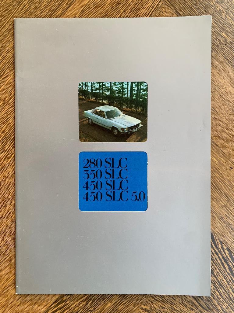 Nederlandse folder Mercedes-Benz SLC C107 1979 nieuw uit doo, Nieuw, Mercedes-Benz, Mercedes, Ophalen of Verzenden