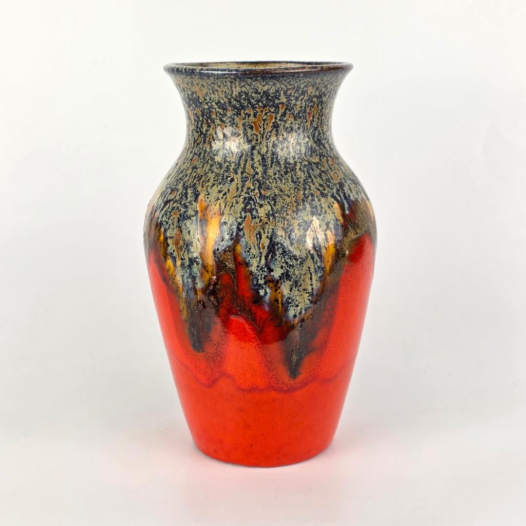 Vintage West-Duitse Fat Lava vaas. Walter Gerhards 1408/25, Ophalen
