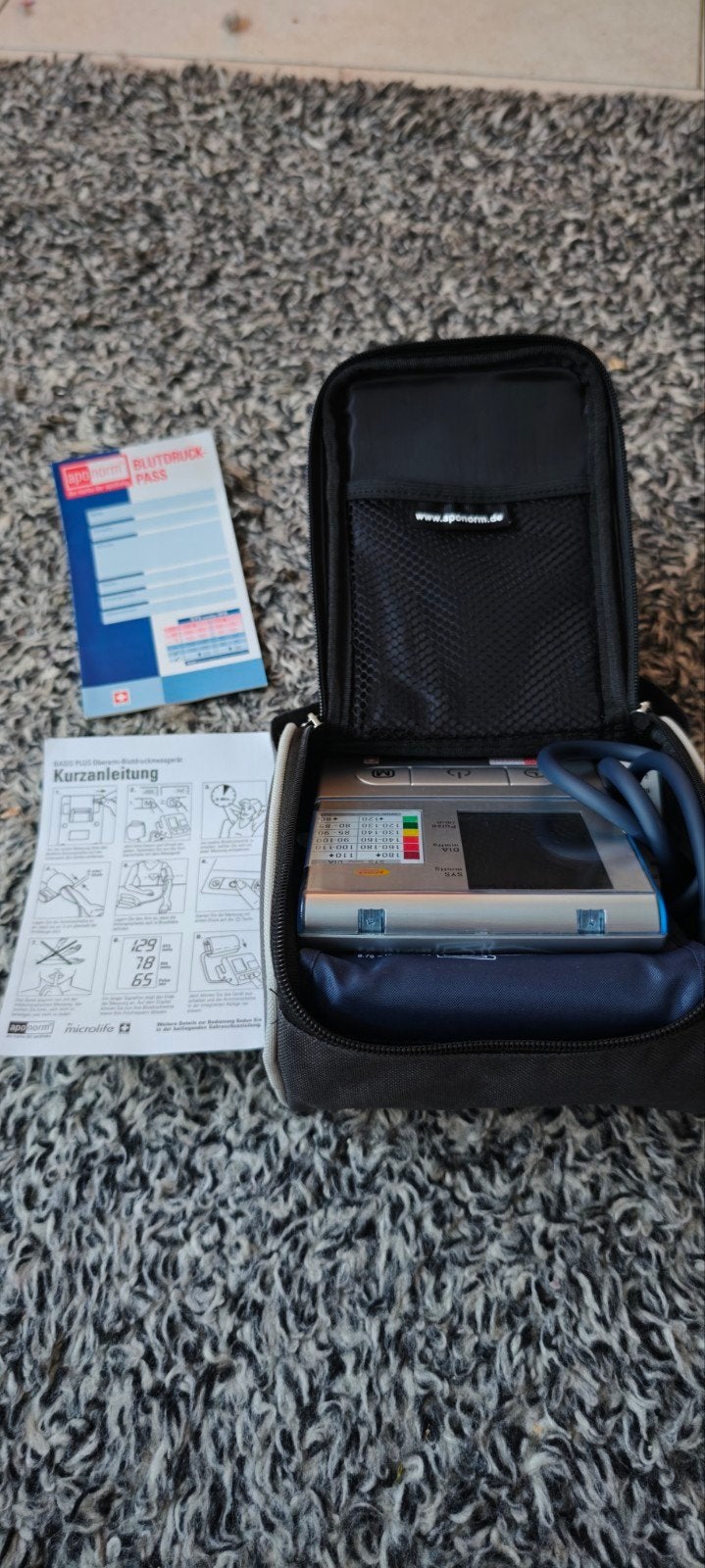 Microlife Bloeddrukmeter ApoNorm Basis Plus, Ophalen of Verzenden, Zo goed als nieuw, Overige typen