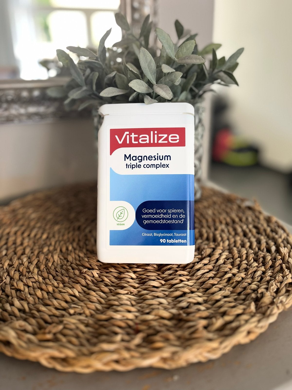 Vitalize Magnesium Triple Complex 90 tabletten - Nieuw & Ges, Ophalen of Verzenden, Nieuw, Overige typen