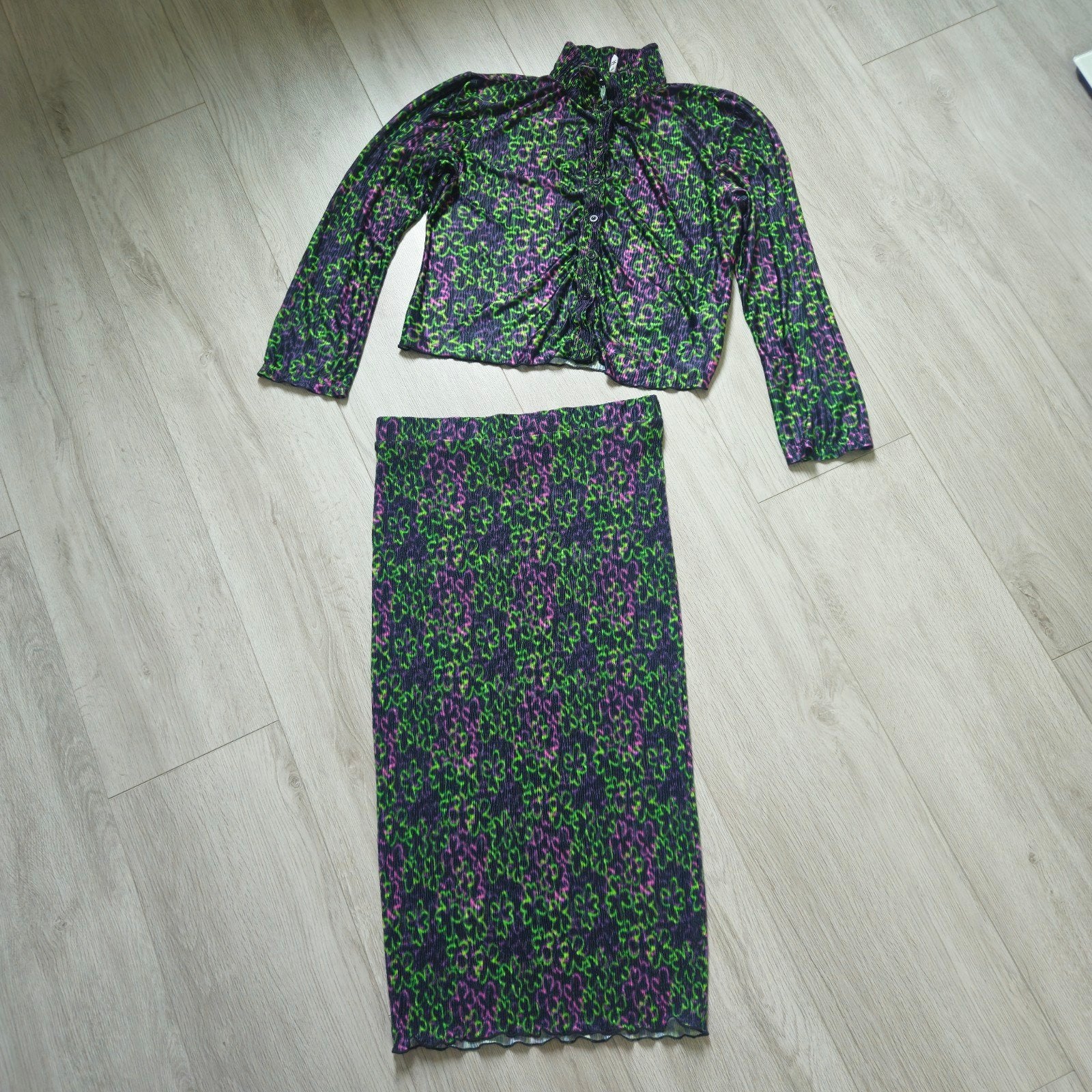 Nieuw Collusion set: top/blouse en rok met neon print, COLLUSION, Ophalen of Verzenden, Nieuw