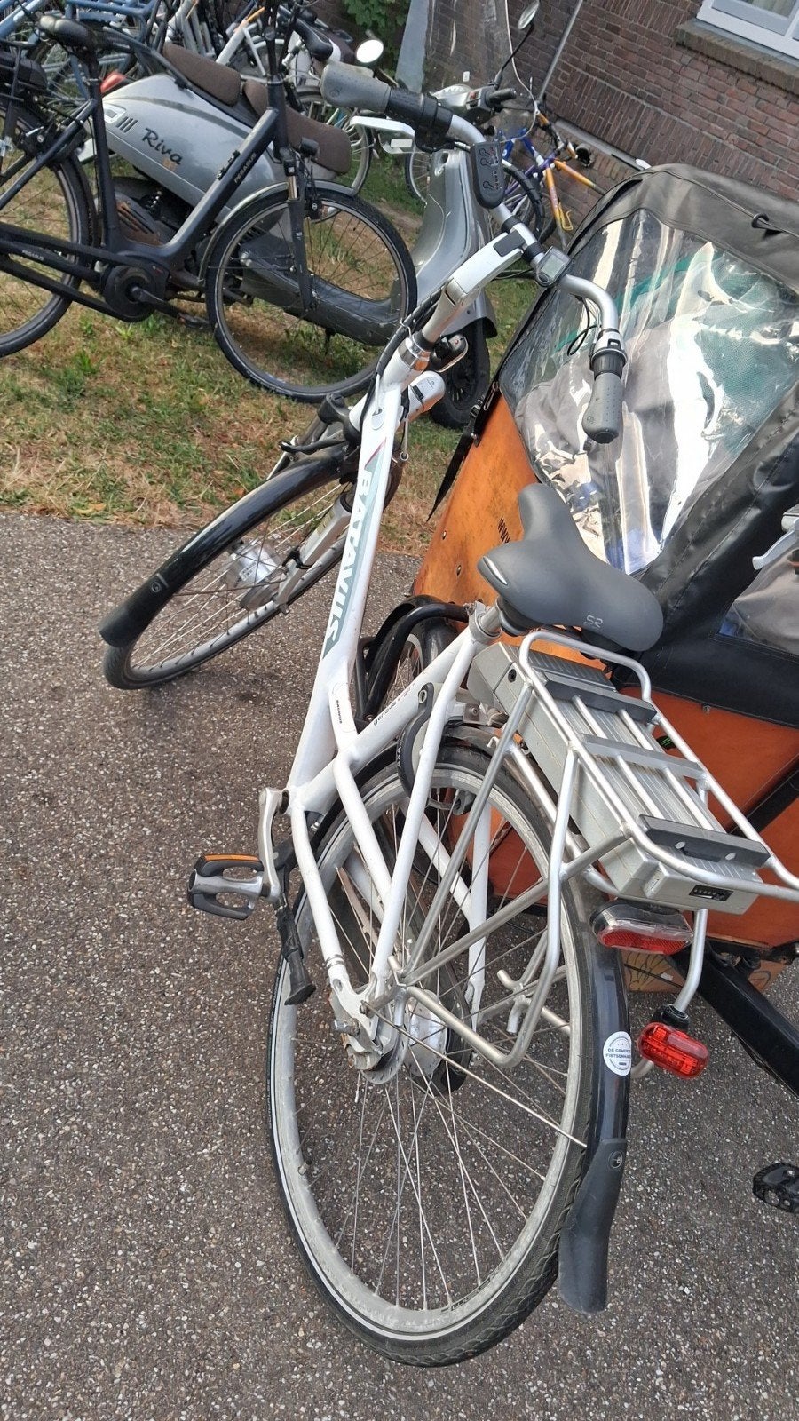 Batavus elektrische fiets - Wit,, Ophalen, Gebruikt, Batavus, 51 tot 55 cm