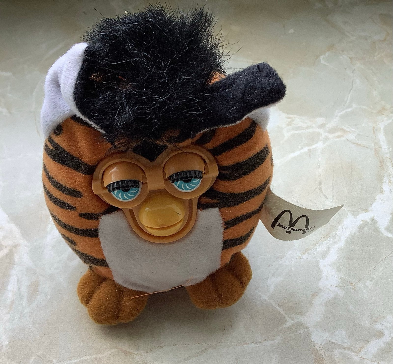 McDonald's Furby Tijger Knuffel - Zo goed als nieuw, Oranje, Overige merken, Overige karakters, Ophalen of Verzenden