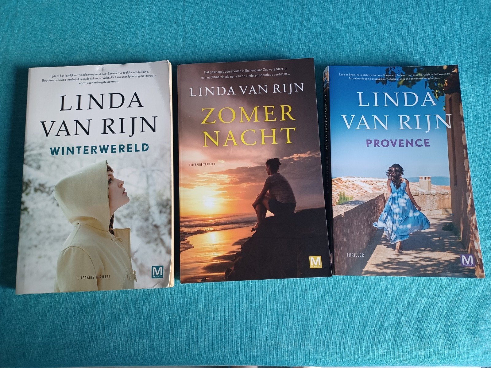 Linda van Rijn boeken: Winterwereld, Zomernacht, Provence, Boeken, Ophalen of Verzenden, Gelezen, Linda van Rijn, Nederland