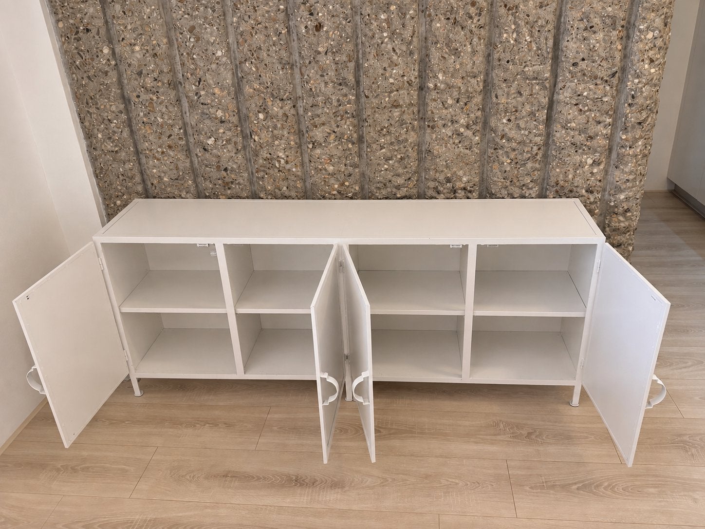 New Routz Dressoir Detroit – wit, Ophalen, 150 tot 200 cm, Zo goed als nieuw, Metaal