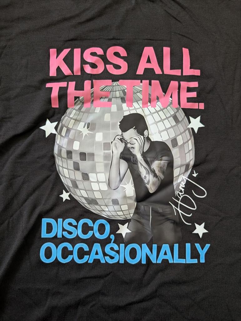 Harry Styles T-shirt | Concert Outfit, Maat 38/40 (M), Zwart, Nieuw, Ophalen of Verzenden