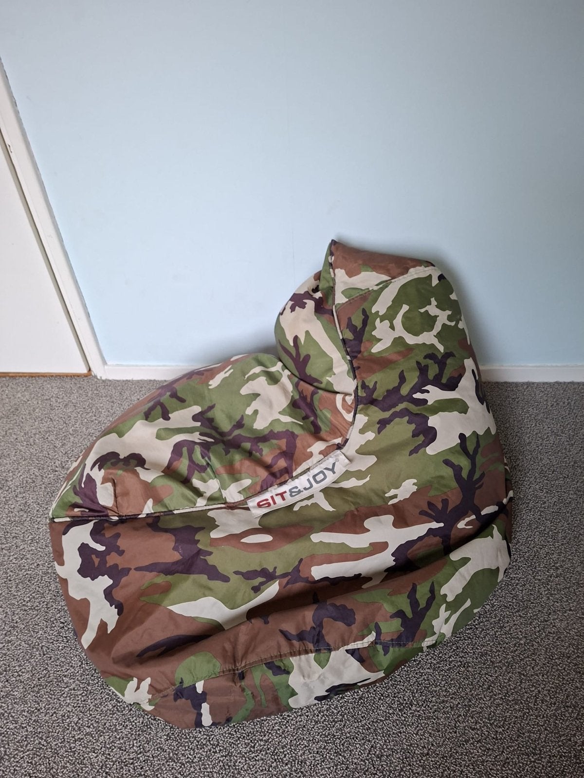 Sit & Joy Zitzak - Camouflage print, Ophalen, Gebruikt, Meerkleurig, Zitzak