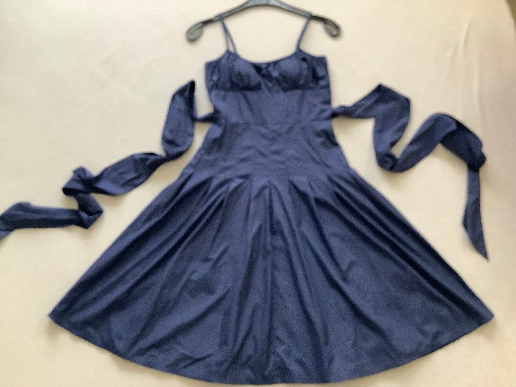 Mooie blauwe/ paars jurk van het merk Jake's, maat 38., Maat 38/40 (M), Blauw, Ophalen of Verzenden, Zo goed als nieuw