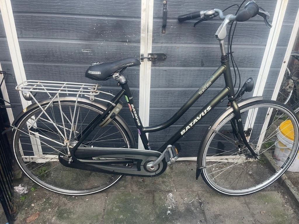 28" Batavus Staccato met versnellingen, licht en slot!, 53 tot 56 cm, Ophalen, Gebruikt, Versnellingen