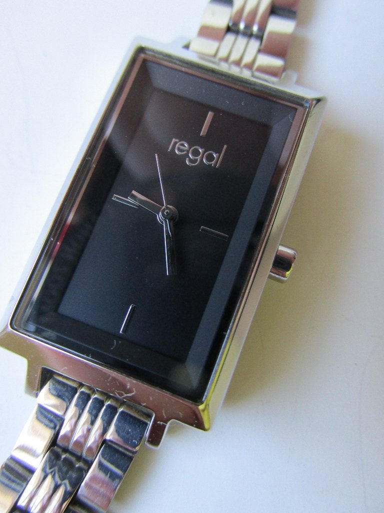 Regal dames horloge	tank model, Overige merken, Staal, Staal, Polshorloge