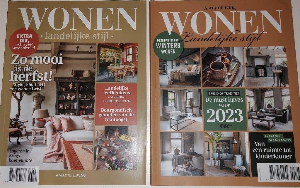 Tijdschrift Wonen landelijke stijl, Boeken, Tijdschriften en Kranten, Ophalen, Zo goed als nieuw, Damesbladen
