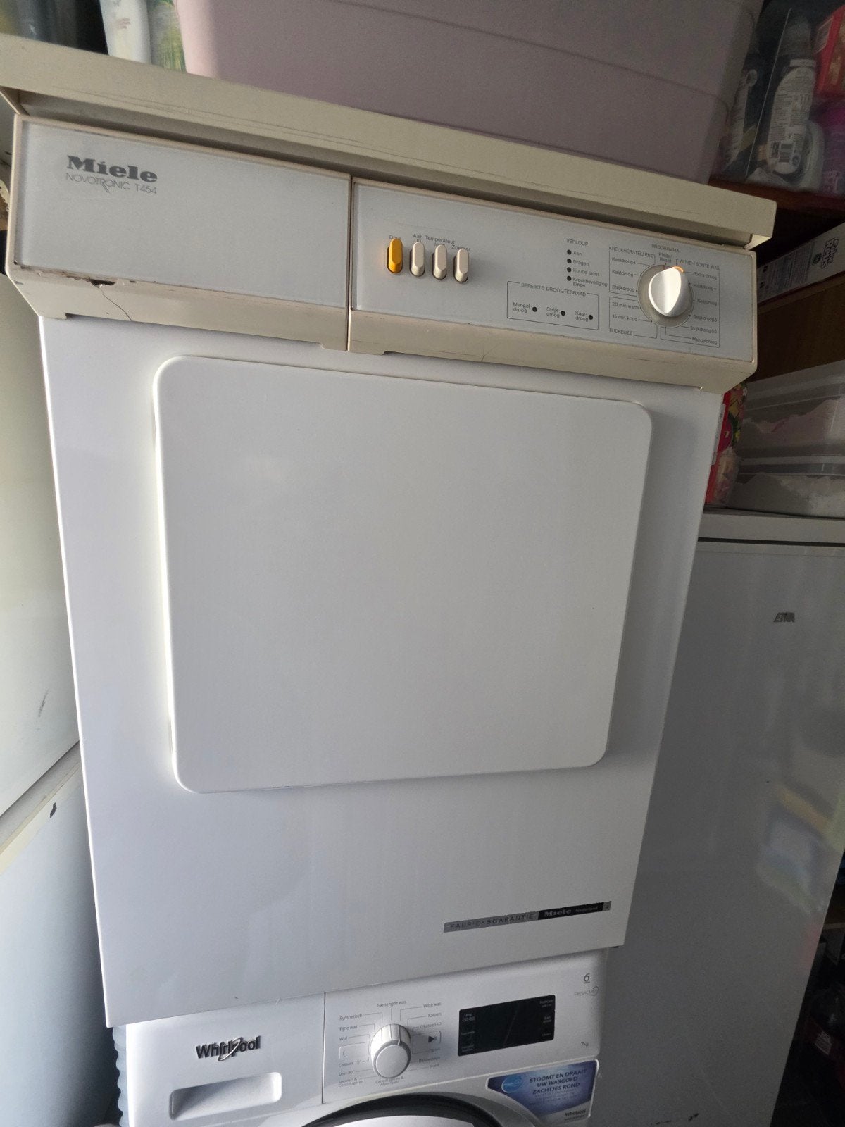 Miele droger, Ophalen, Gebruikt, Luchtafvoer, 85 tot 90 cm
