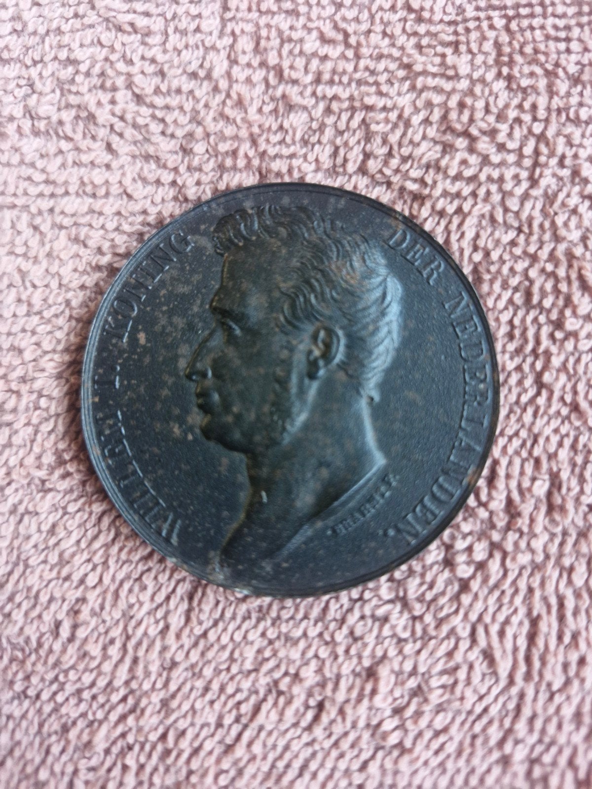 Historische Medaille Willem I Koning der Nederlanden, Postzegels en Munten, Penningen en Medailles, Brons, Ophalen of Verzenden
