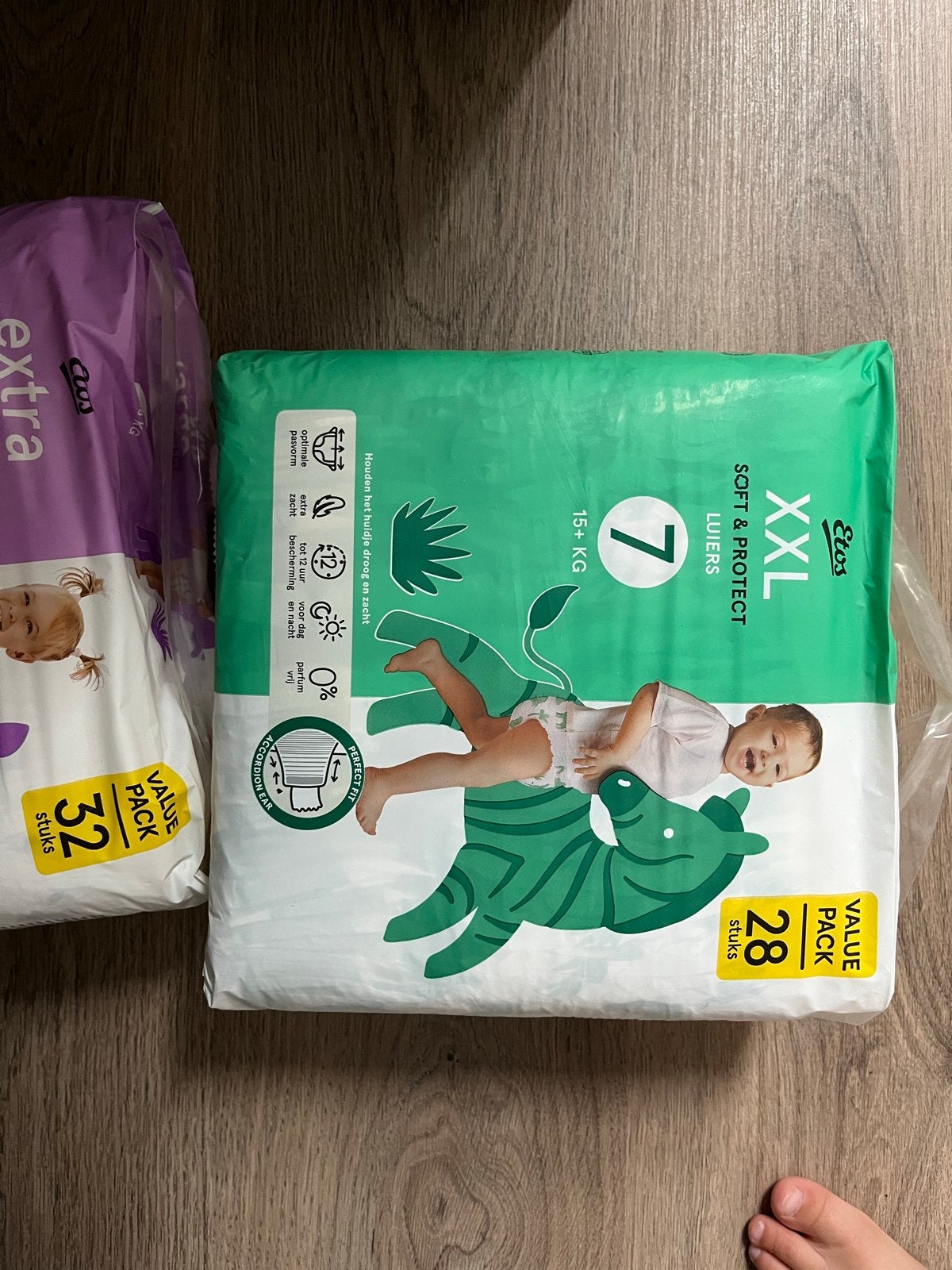Etos Soft & Protect Luiers XXL Maat 7 (15+ kg) - 28 stuks, Ophalen of Verzenden, Nieuw