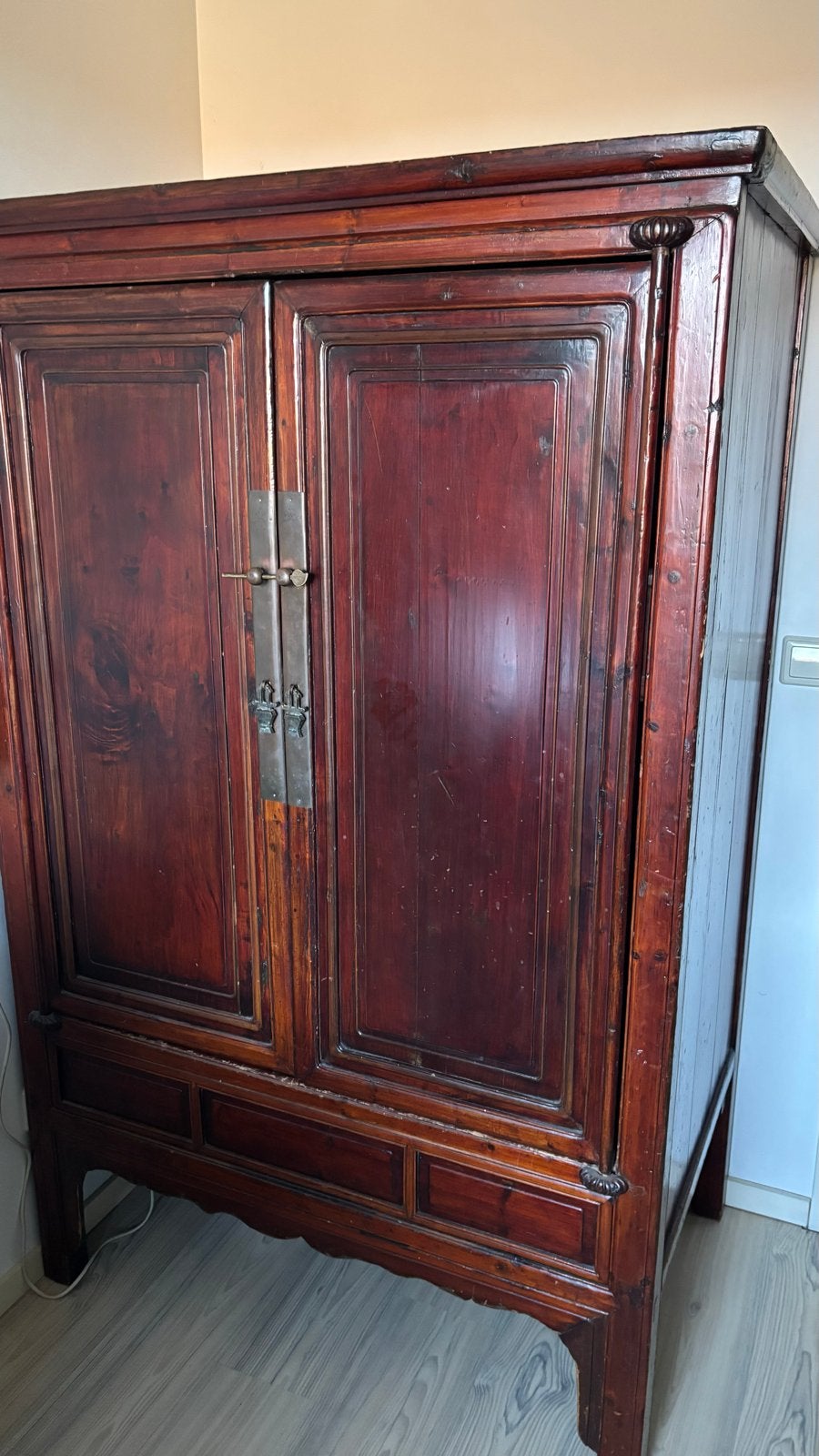 Antieke Chinese Bruidskast - Massief Hout, Antiek en Kunst, Ophalen