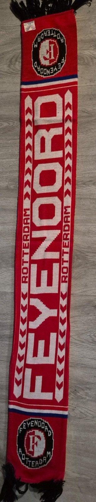 Feyenoord fan sjaal jaren '90 - Vintage voetbal memorabilia, Ophalen of Verzenden