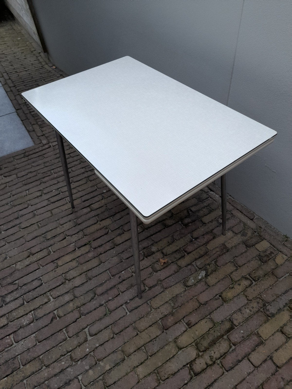 Eettafel vintage, Huis en Inrichting, Tafels | Eettafels, Ophalen, Gebruikt, Rechthoekig, 50 tot 100 cm