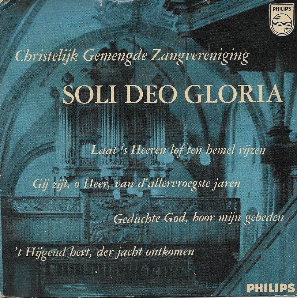 Chr Gem Zangver . SOLI DEO GLORI, EP, 7 inch, Ophalen of Verzenden, Zo goed als nieuw