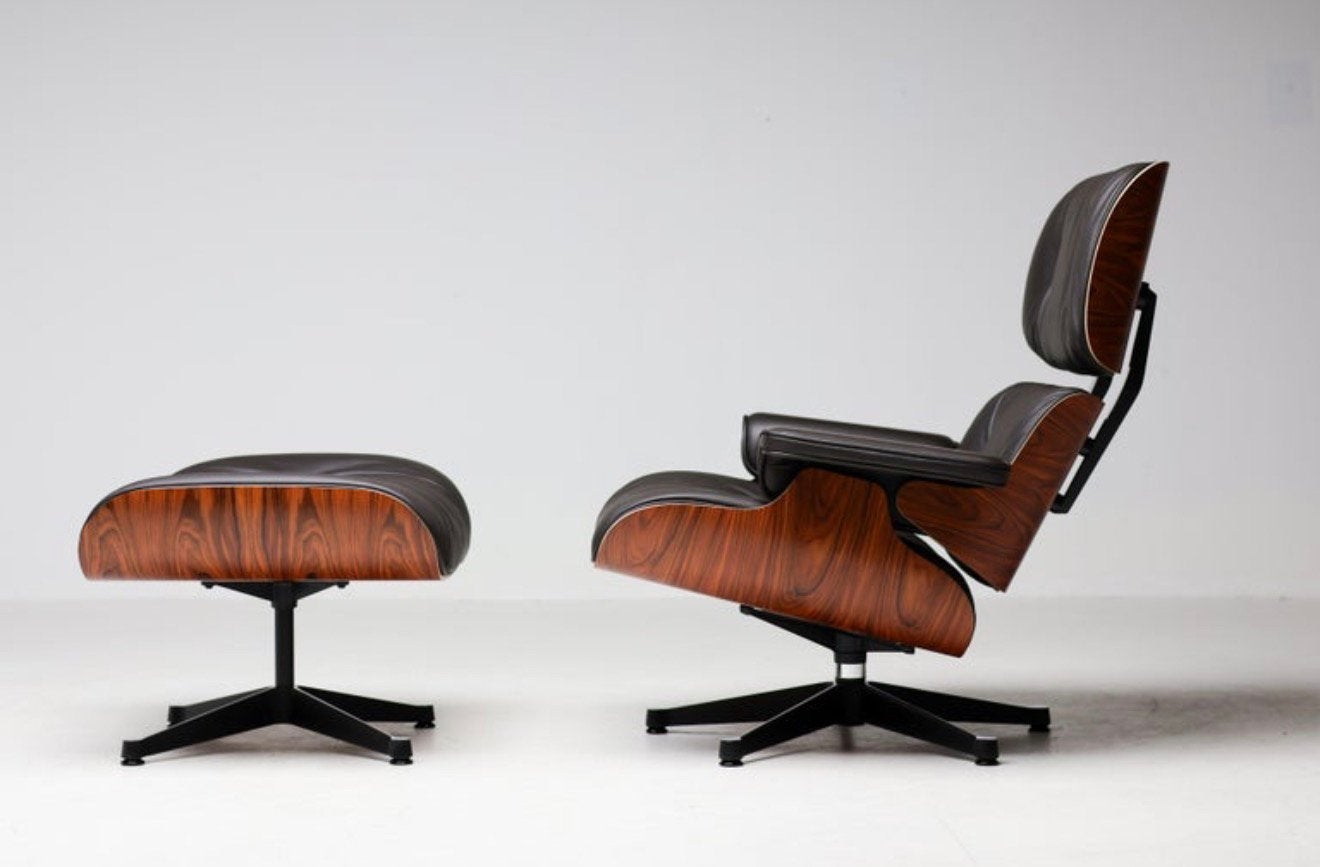 Eames Lounge Chair XL | Santos & Chocolade Leder, Ophalen, -, -, Nieuw