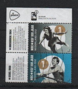 ‹(•¿•)› nl # m0261 olympische spelen combinatie, Postzegels en Munten, Postzegels | Nederland, Verzenden, Na 1940, Gestempeld