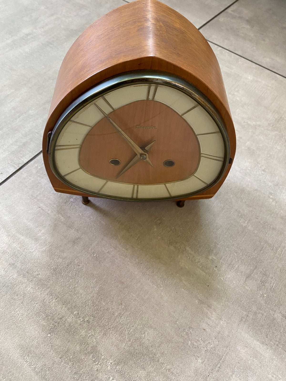 Vintage antiek hermle tafelklok, Antiek en Kunst, Antiek | Klokken, Ophalen of Verzenden