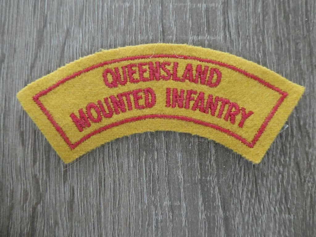 Australian  Queensland Mounted Infantry shoulder sleeve, Verzamelen, Militaria | Tweede Wereldoorlog, Ophalen of Verzenden, Landmacht