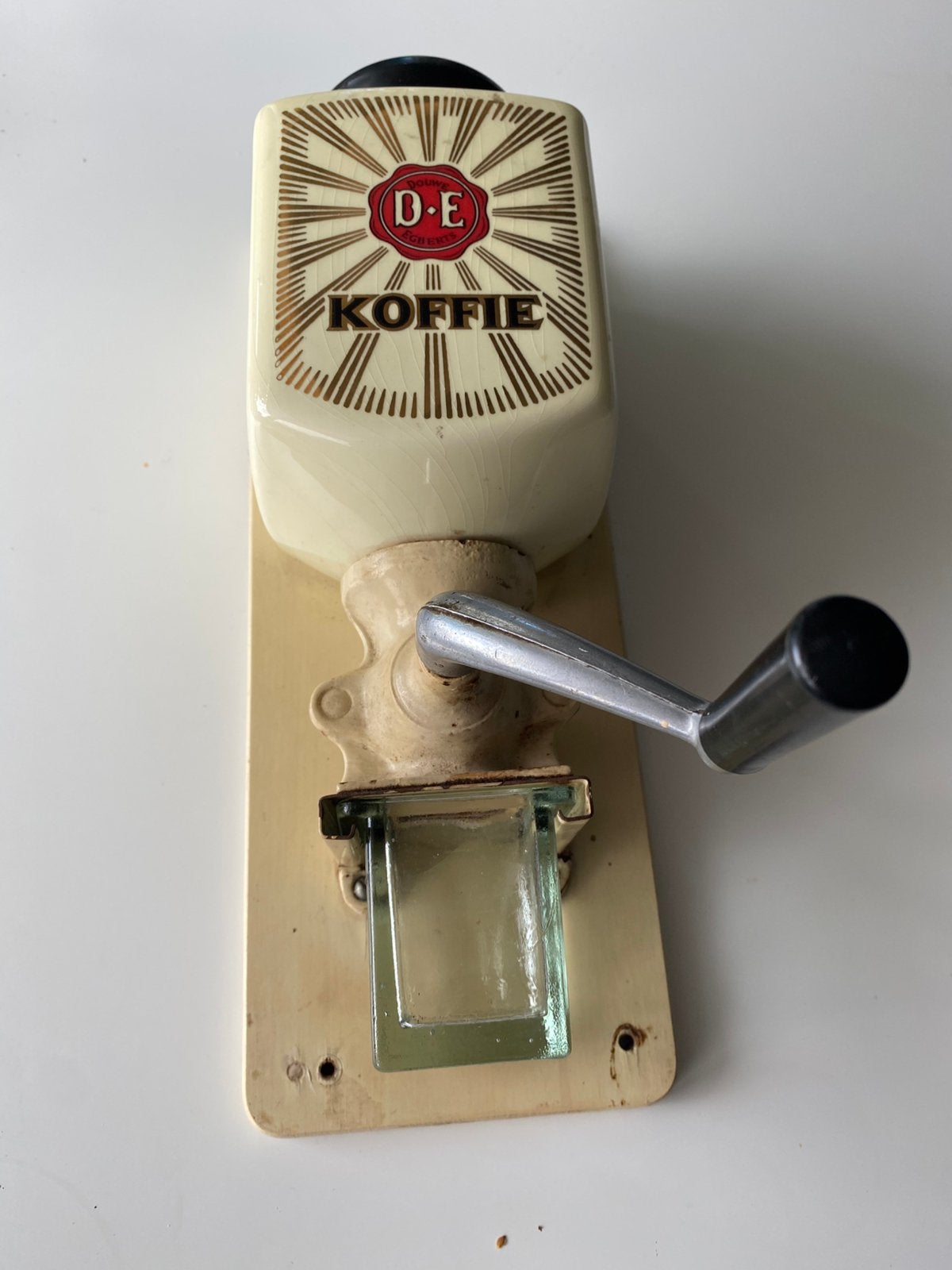 Vintage: Origine Douwe Egberts koffiemolen, Antiek en Kunst, Antiek | Keukenbenodigdheden, Ophalen of Verzenden