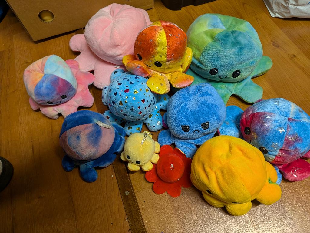 Knuffel mood octopus, Ophalen of Verzenden, Zo goed als nieuw, Overige typen