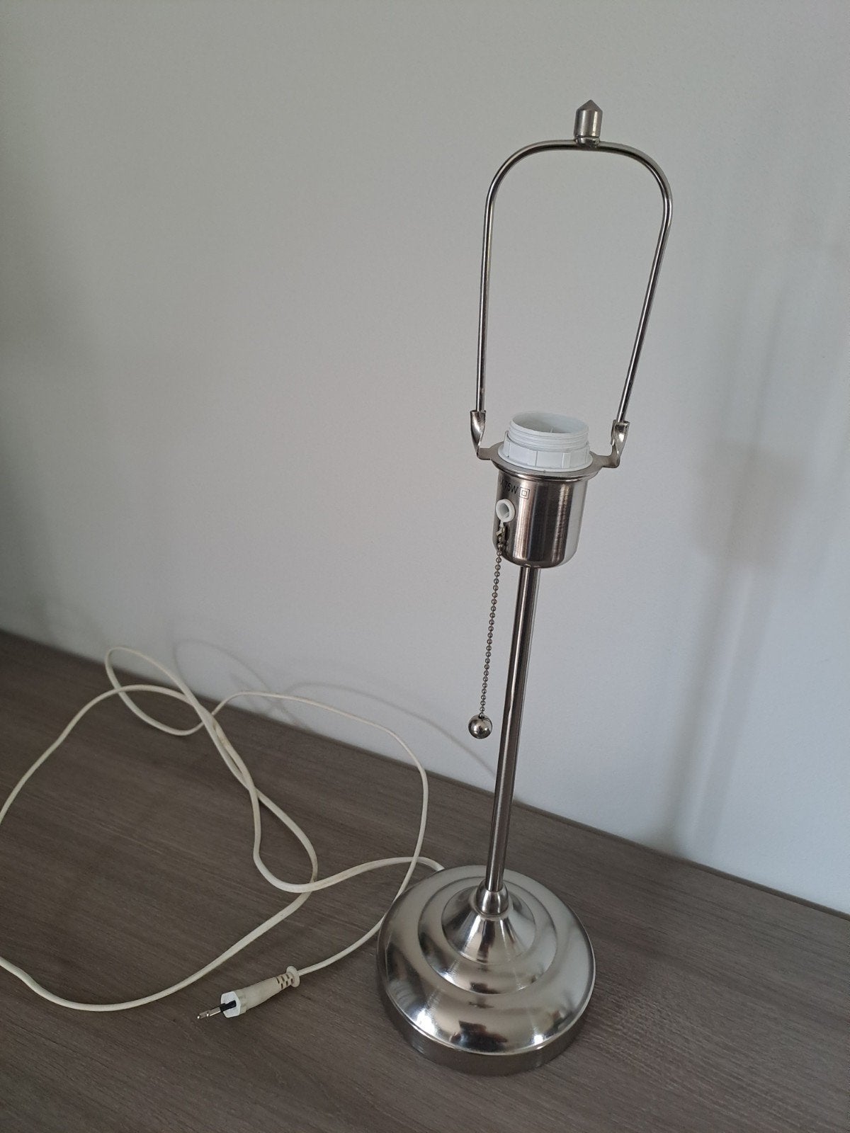 IKEA ÅRSTID Tafellamp - Zilverkleurig, zonder kap, Ophalen, Gebruikt, Met schakelaar, E27 (groot)