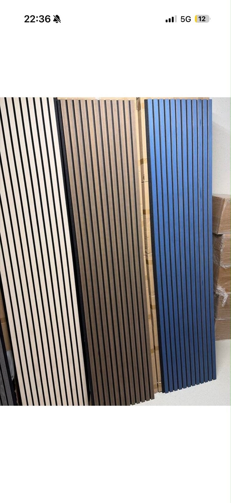 Akoestische wandpanelen - Diverse kleuren en maten, Hout, Nieuw, Modern, Ophalen