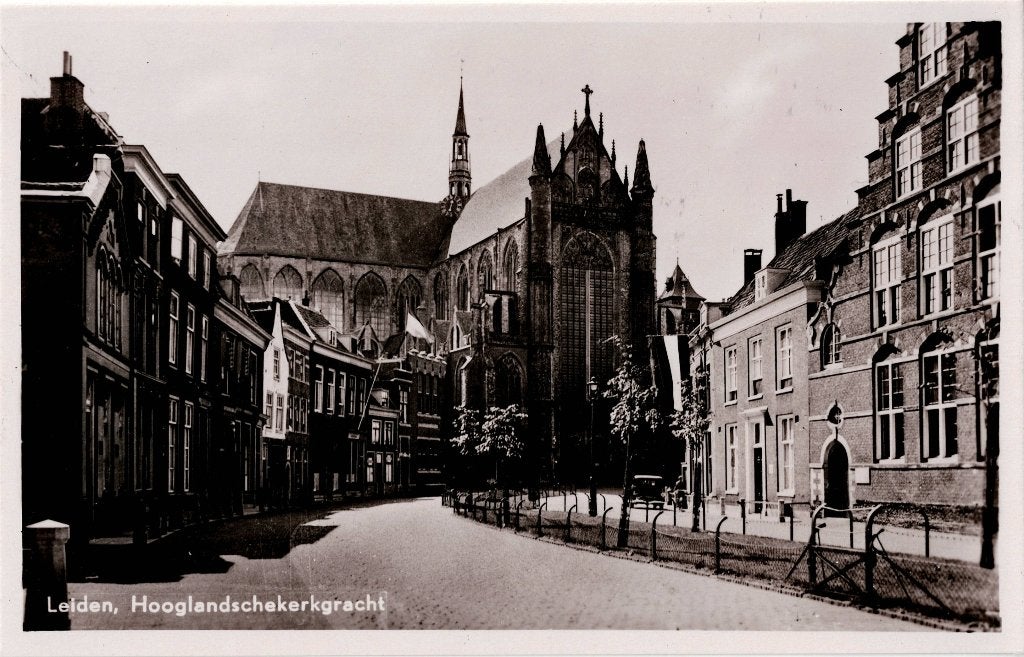 Leiden – Hooglandschekerkgracht., Ophalen of Verzenden, 1920 tot 1940, Ongelopen, Zuid-Holland