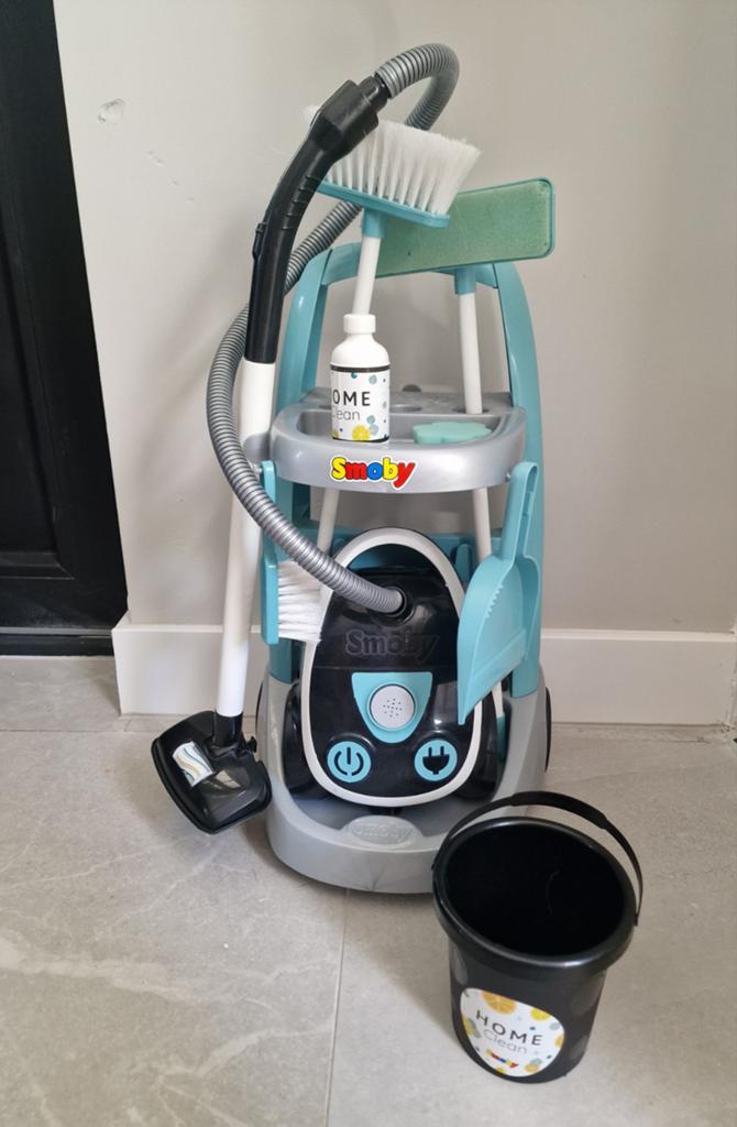 Smoby home clean, speelgoed schoonmaak trolley, Ophalen of Verzenden, Kunststof