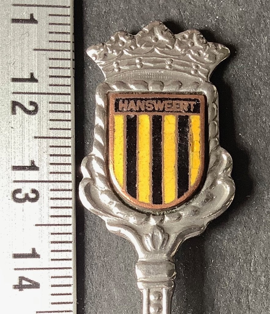 lepel, Hansweert, gemeentewapen, emaille (L21, Verzamelen, Ophalen of Verzenden, Gebruikt