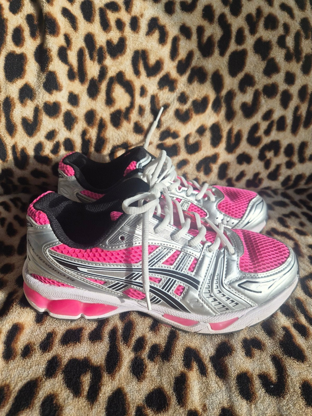 ASICS GEL-1170 hardloopschoenen roze/zilver maat 42, Ophalen of Verzenden, Roze, Asics, Sneakers of Gympen