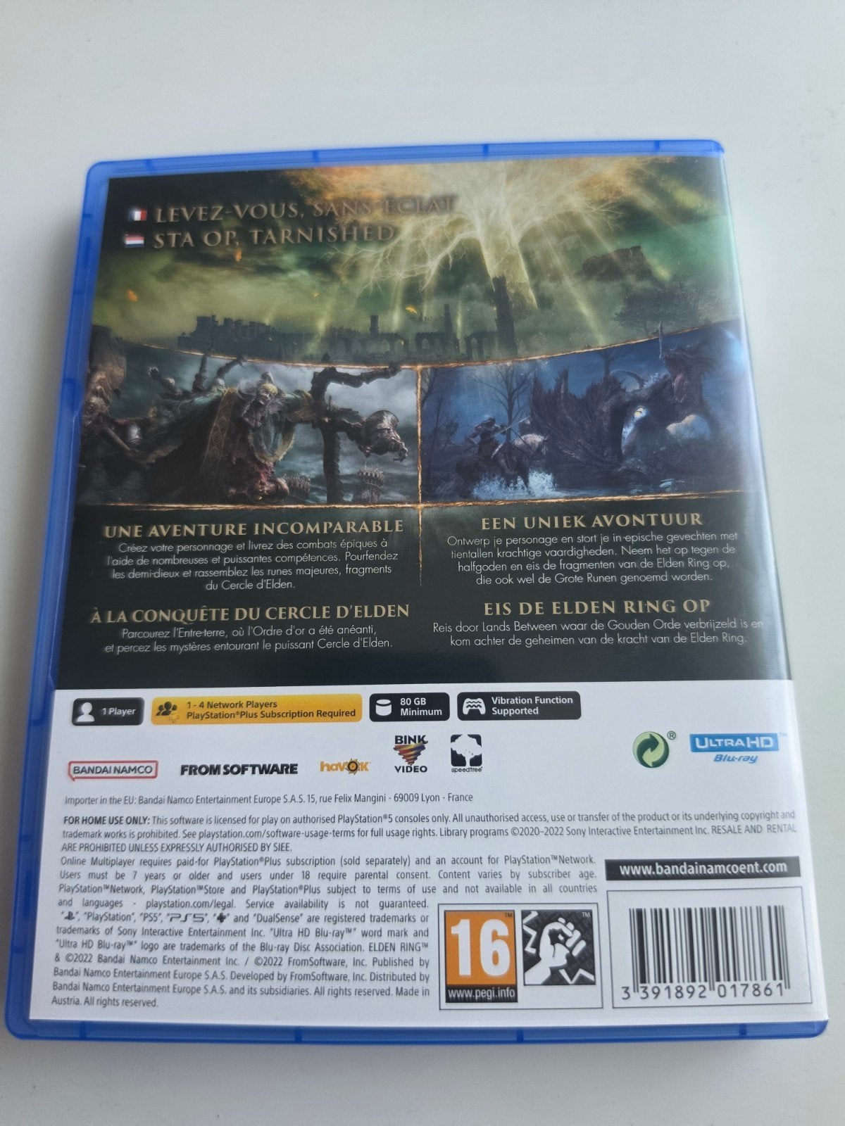 Elden Ring PS5 - Zo goed als nieuw Lees Beschrijving Aub, Online, 23 Rue des Martyrs, 69002 Lyon, Frankrijk, Support@bandainamcoent.eu