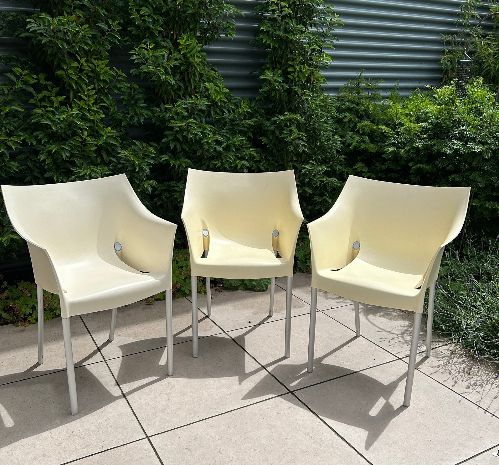 Kartell stoelen Philippe Starck creme zachtgeel, Ophalen, Gebruikt, Kunststof, Stapelbaar
