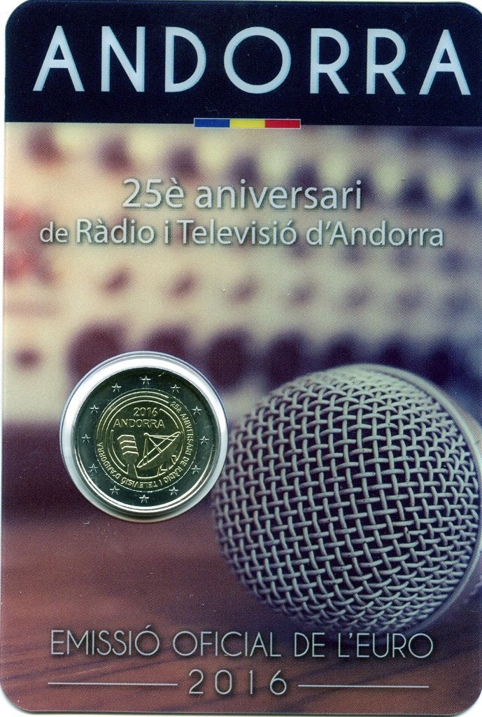 2 Euro Andorra 2016 in BU Blister - Radio en Televisie, Postzegels en Munten, Munten | Europa | Euromunten, Verzenden, Overige landen