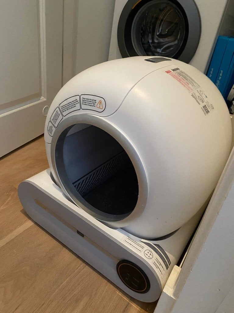 Petlux Electric Cat Litter Box, Ophalen, Zelfreinigend, Zo goed als nieuw, Open