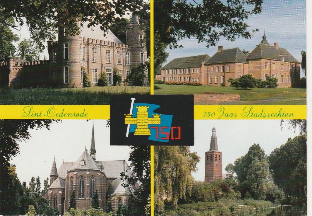 SINT OEDENRODE Kasteel Kerk Klooster 750 Jaar Stadsrechten, Verzenden, 1980 tot heden, Ongelopen, Noord-Brabant