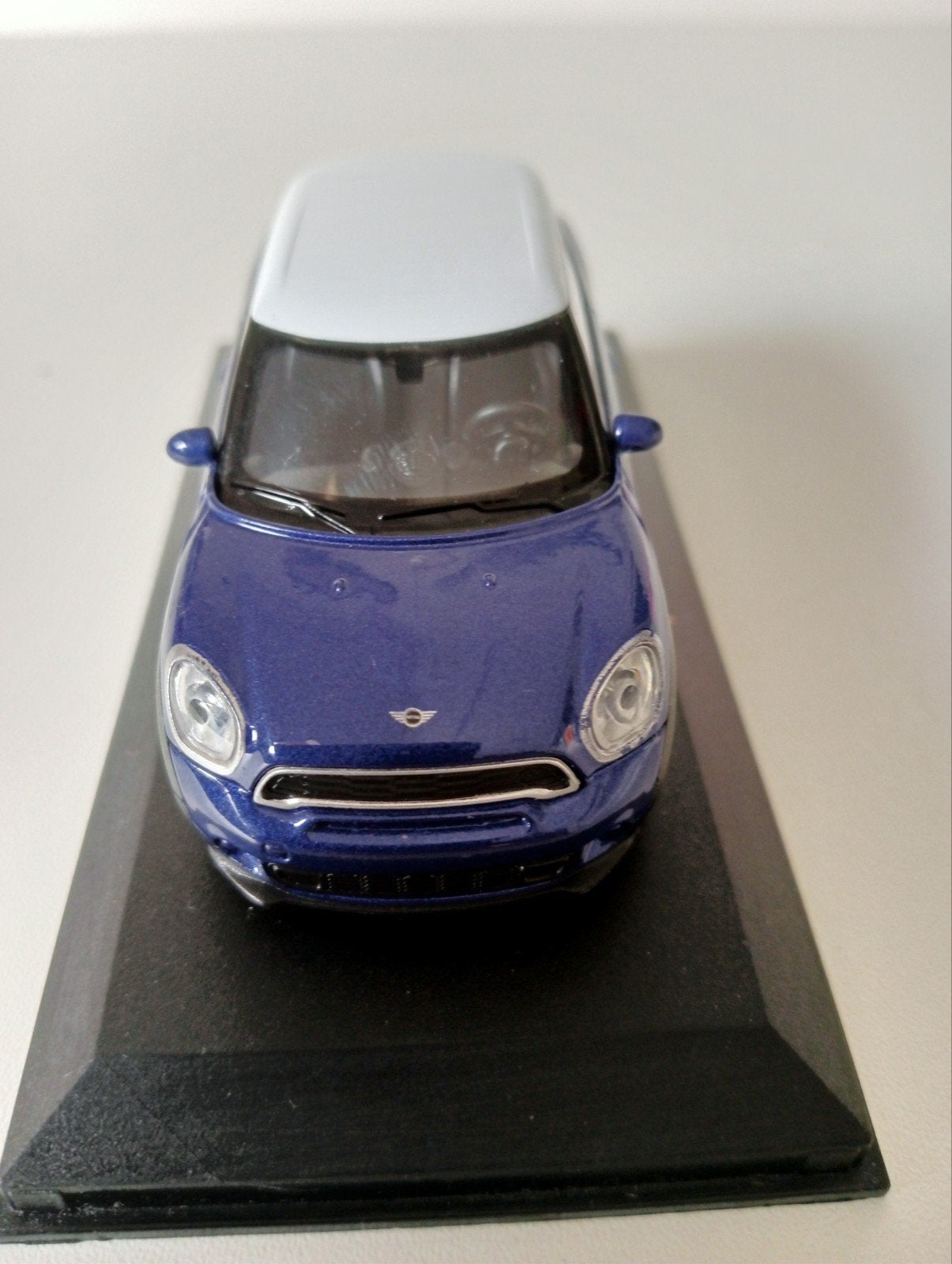 Mini Cooper Paceman modelauto - Blauw met wit dak uniek., Ophalen of Verzenden, Nieuw, Auto, Overige merken