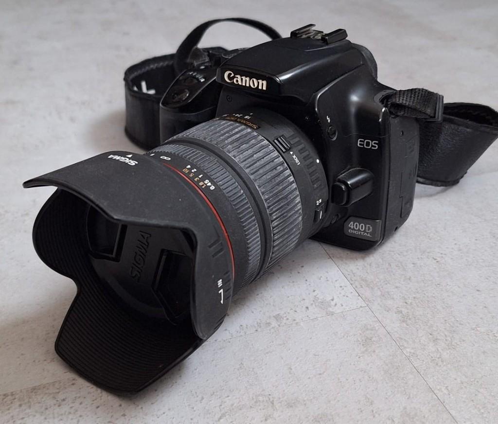 Canon EOS 400D met DC 18-200mm lens, Spiegelreflex, Canon, Ophalen of Verzenden, Zo goed als nieuw