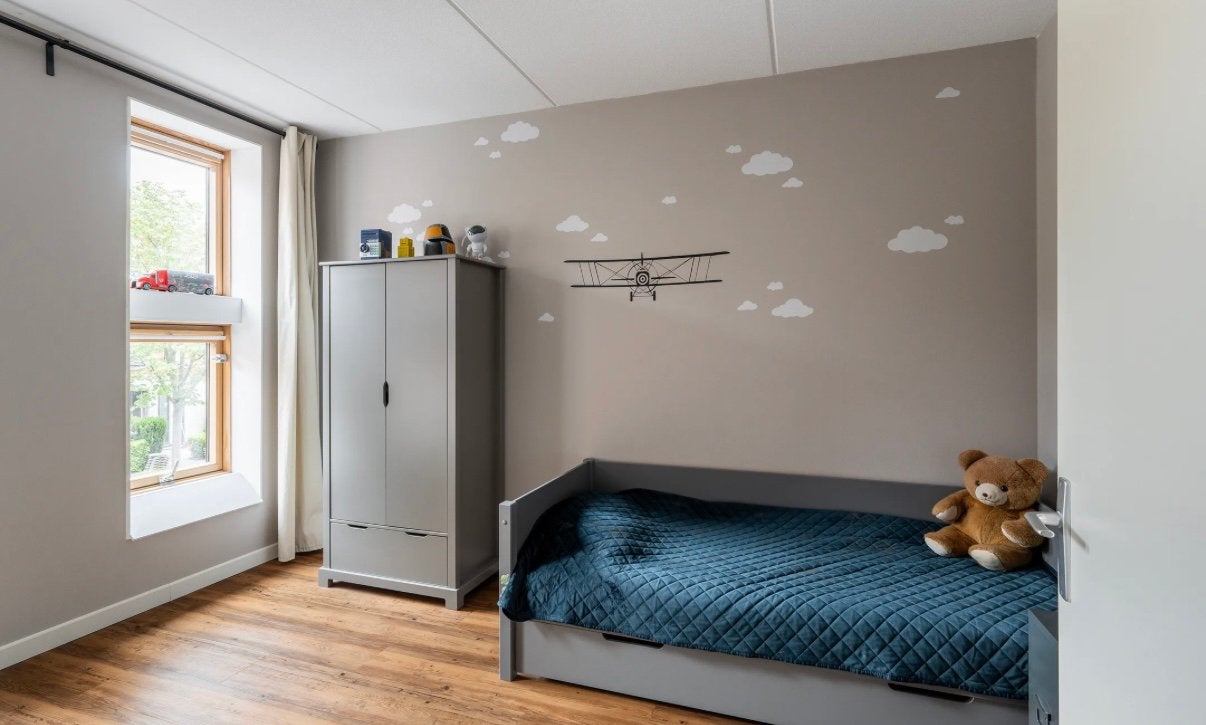 1 persoonsbed met lade en kast, Kinderen en Baby's, Kinderkamer | Bedden, Ophalen, Zo goed als nieuw, 180 cm of meer, 85 tot 100 cm