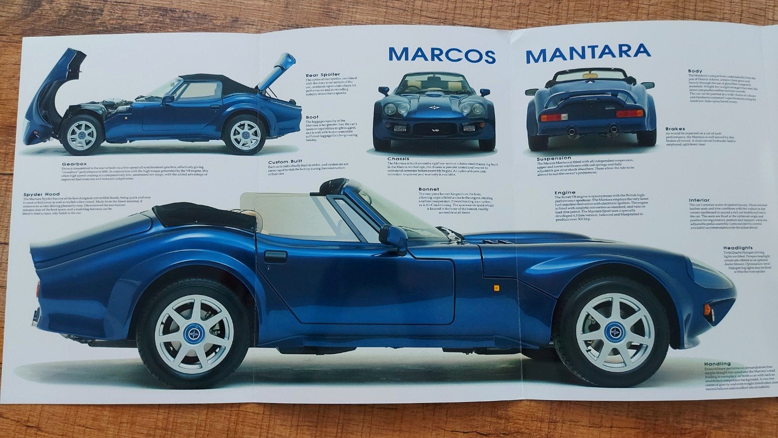 exclusieve Marcos Mantara spyder folder + prijslijst, Ophalen of Verzenden, Zo goed als nieuw, Overige merken