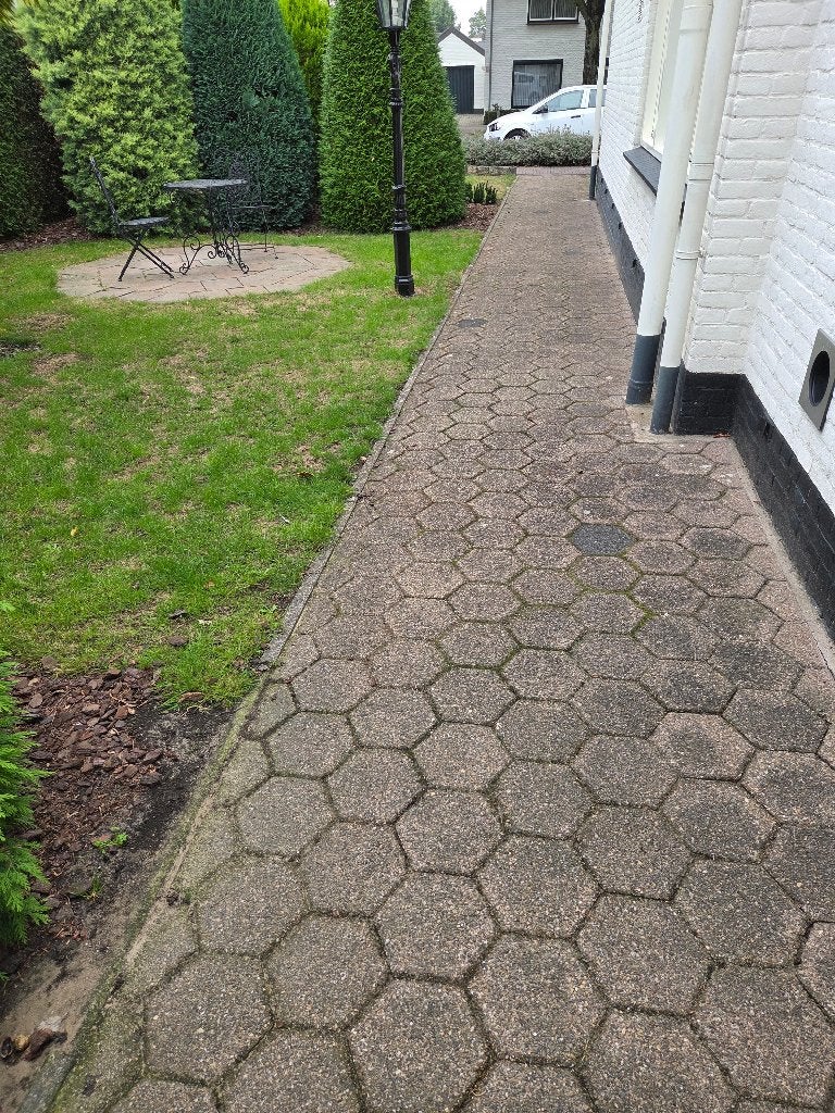 110m2 Tuin tegels, Tuin en Terras, Ophalen, Gebruikt