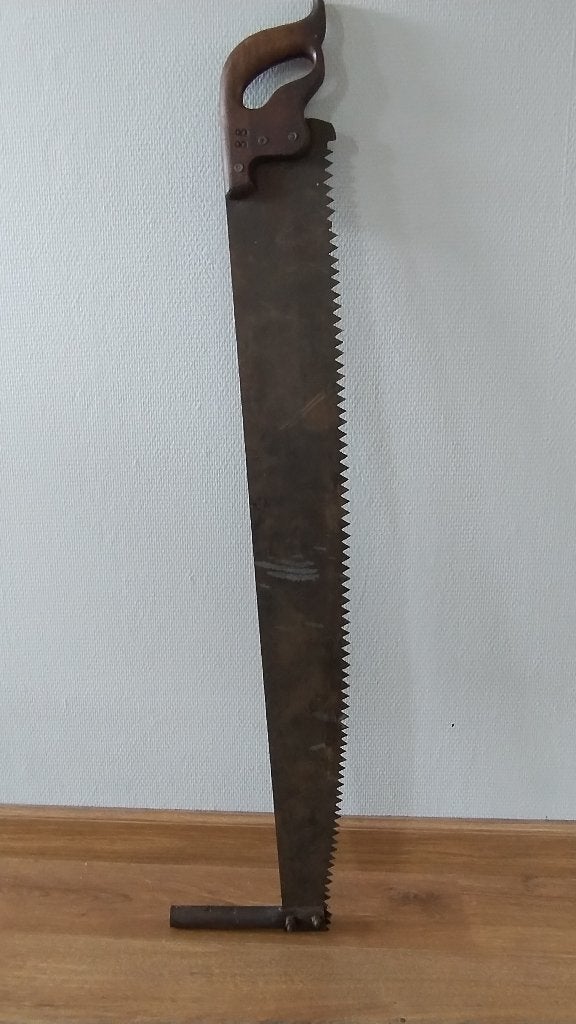 Antieke eenmanstrekzaag / boomzaag - 115 cm, Antiek en Kunst, Ophalen