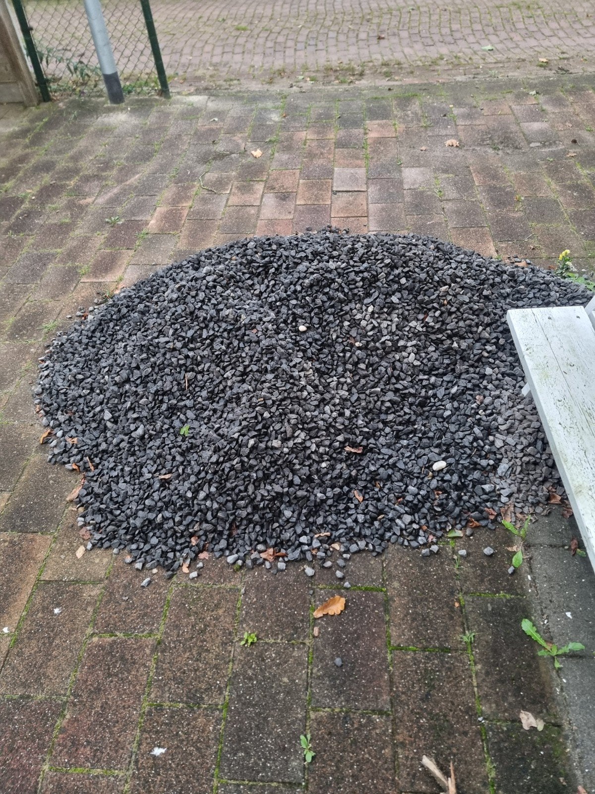 Gratis af te halen. Antraciet split / grind, Tuin en Terras, Ophalen, Gebruikt, Antraciet, Split