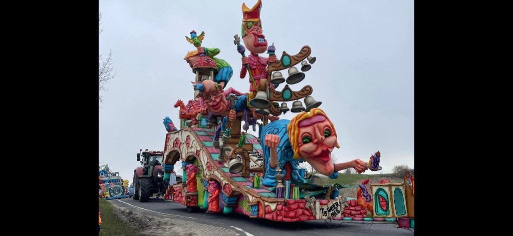 Carnavalswagen polyester, Ophalen, Zo goed als nieuw, Overige typen, Carnaval